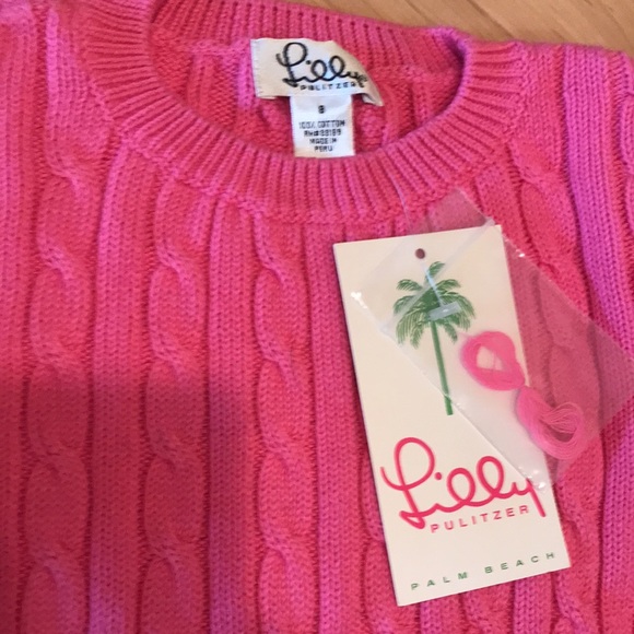 Lilly Pulitzer classic cable sweater - Picture 2 of 6